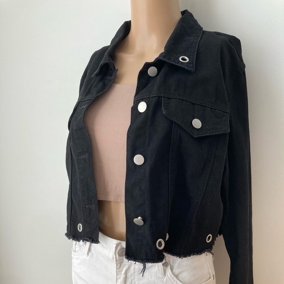 SHEIN black jean jacket - Picture 1 of 5
